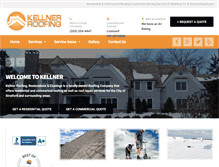 Tablet Screenshot of kellnerroofing.com